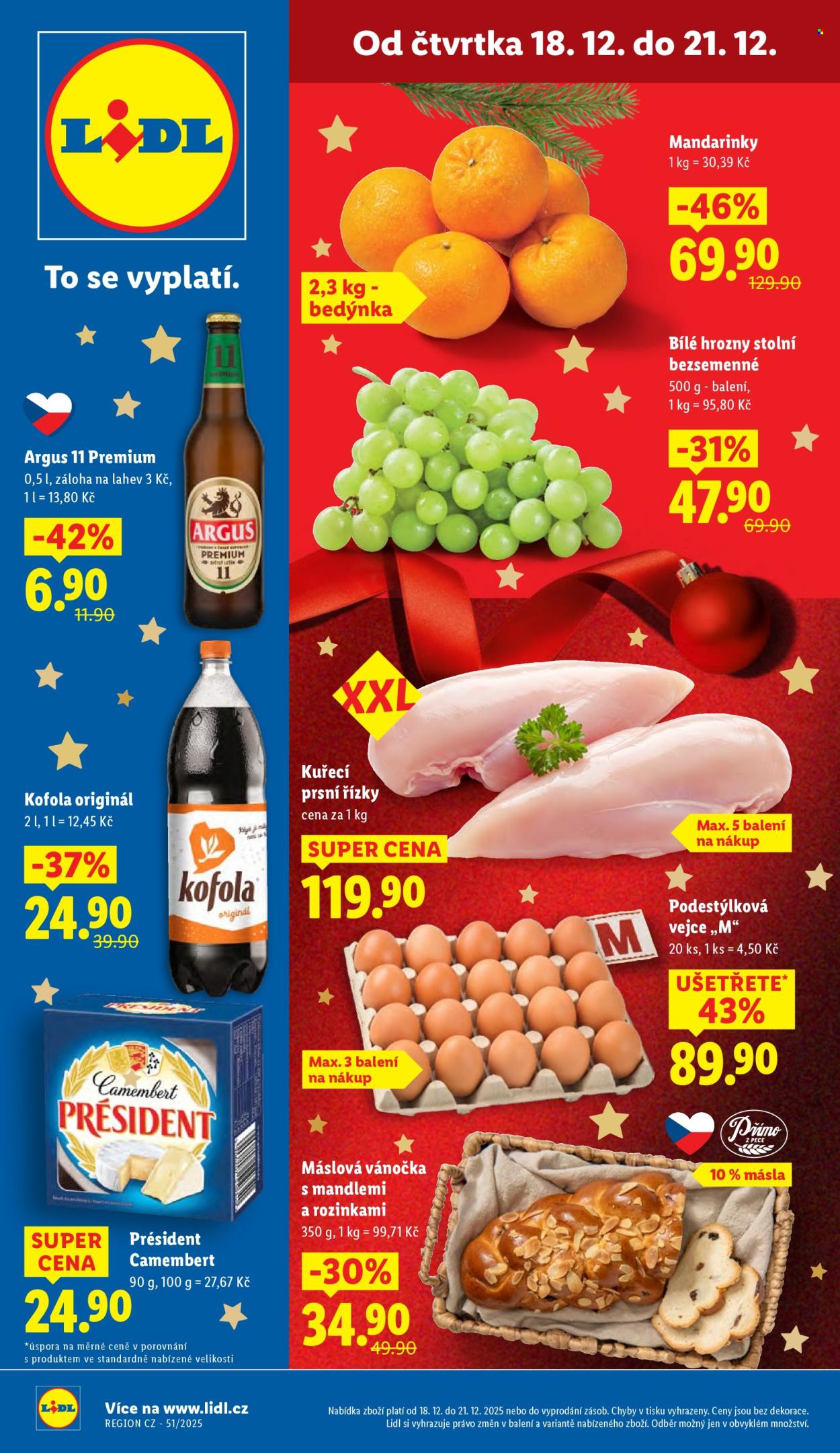 Leták Lidl - 18.12.2025 - 21.12.2025. Strana 1