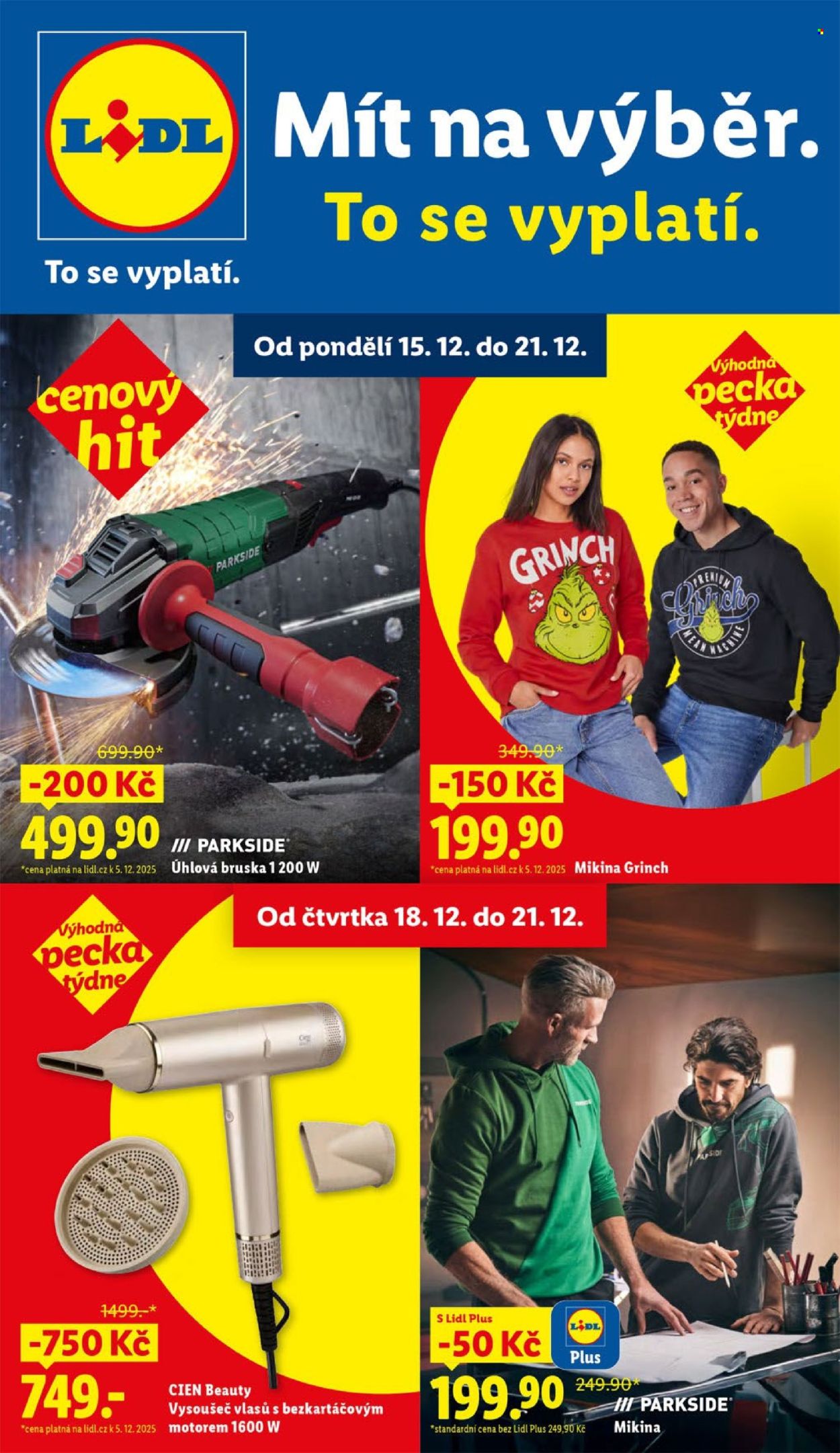 Leták Lidl - 15.12.2025 - 21.12.2025. Strana 1