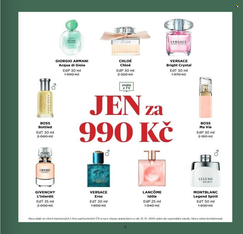 Leták FAnn parfumerie - 1.11.2025 - 31.12.2025. Strana 11