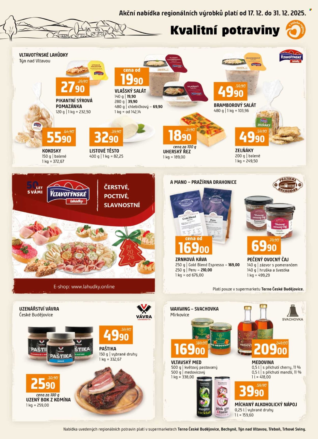 Leták coop TERNO - 17.12.2025 - 31.12.2025. Strana 1