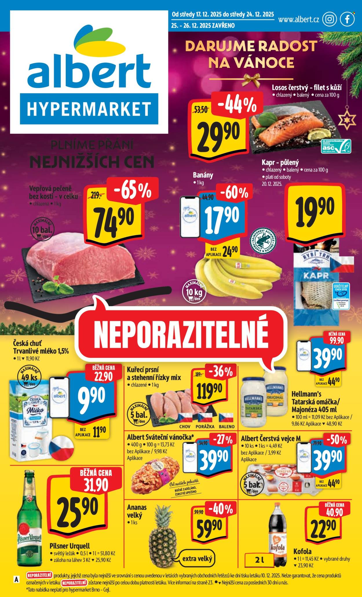 Leták Albert Hypermarket - 17.12.2025 - 24.12.2025. Strana 1