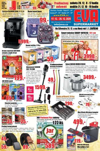 Leták EVA supermarket - 17.12.2025 - 29.12.2025.