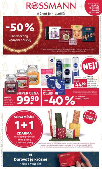 Leták ROSSMANN - 17.12.2025 - 30.12.2025.