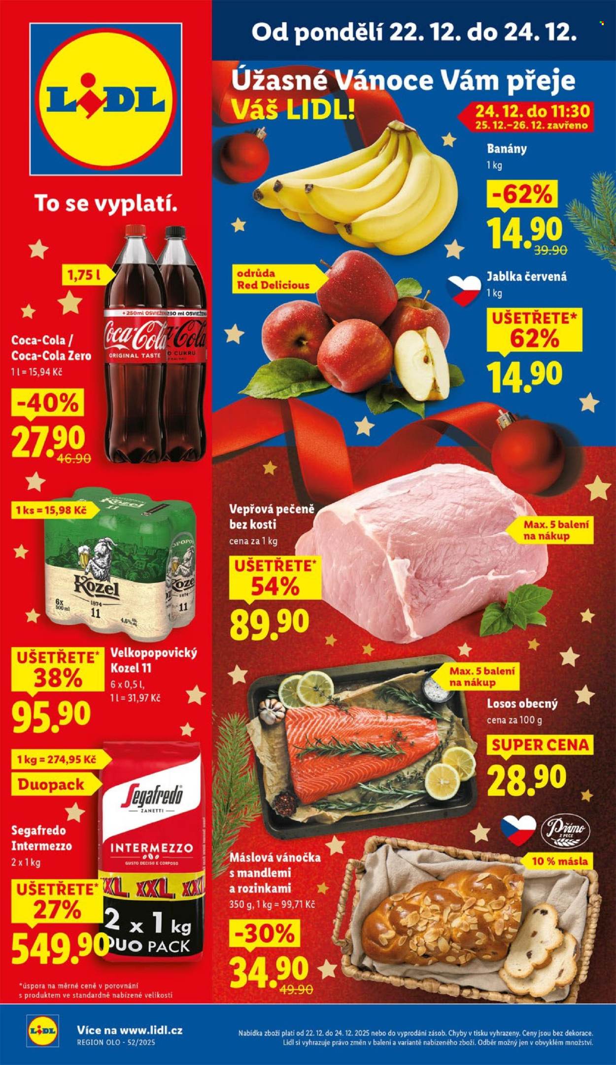 Leták Lidl - 22.12.2025 - 24.12.2025. Strana 1