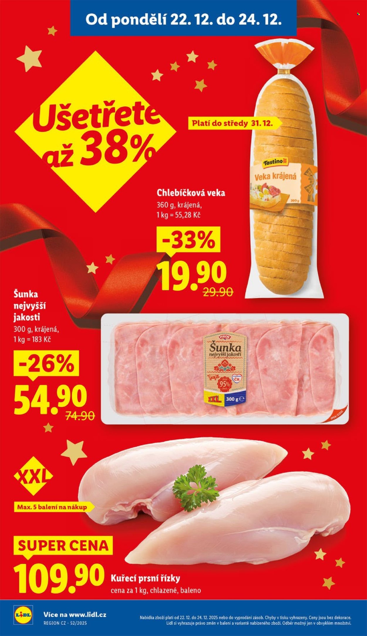 Leták Lidl - 22.12.2025 - 24.12.2025. Strana 2