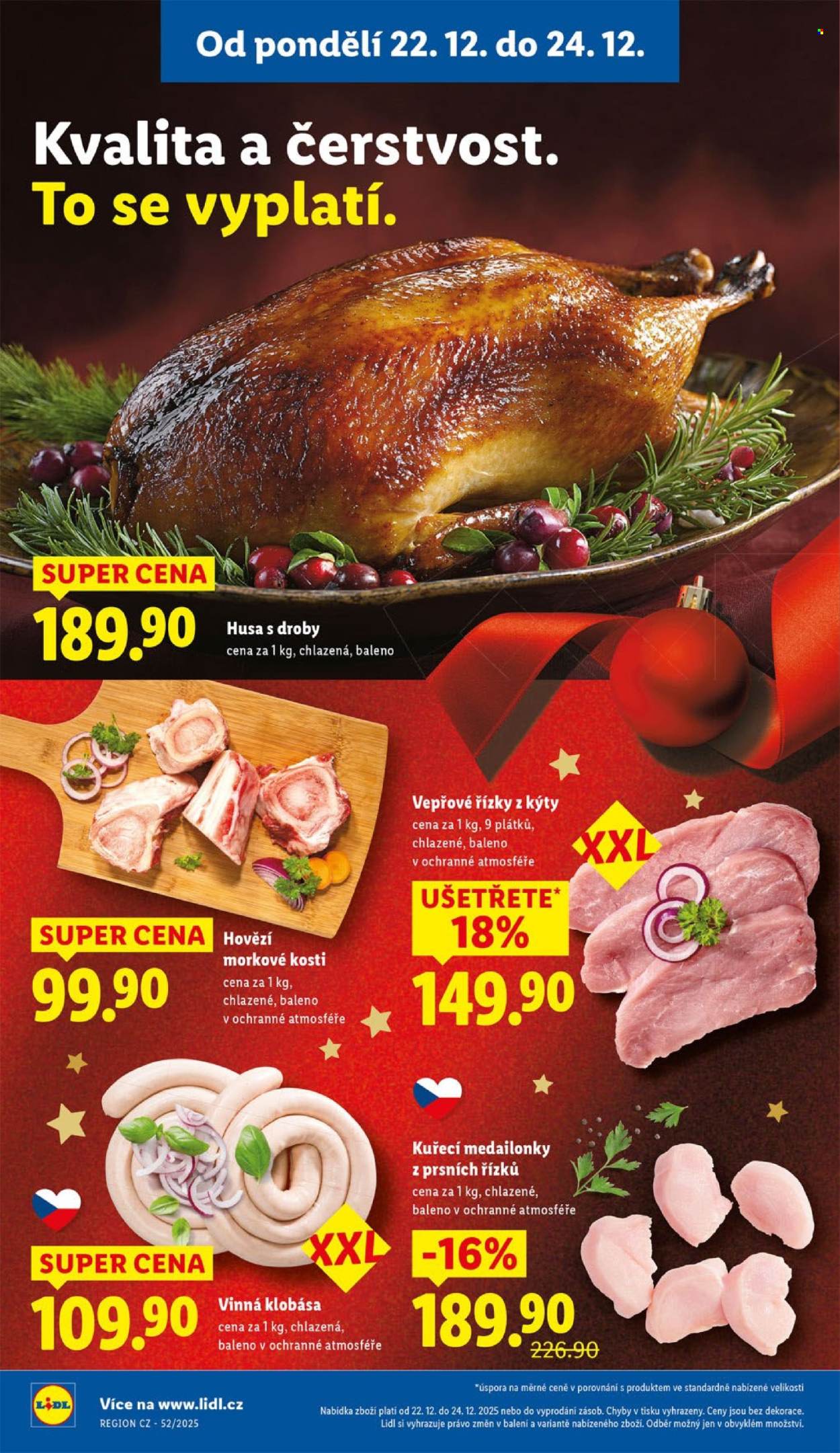 Leták Lidl - 22.12.2025 - 24.12.2025. Strana 6