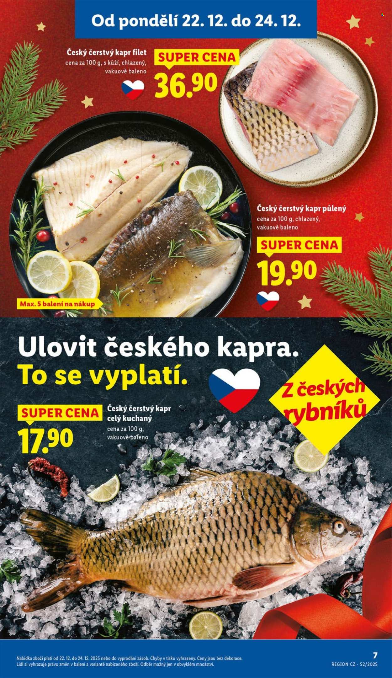Leták Lidl - 22.12.2025 - 24.12.2025. Strana 7