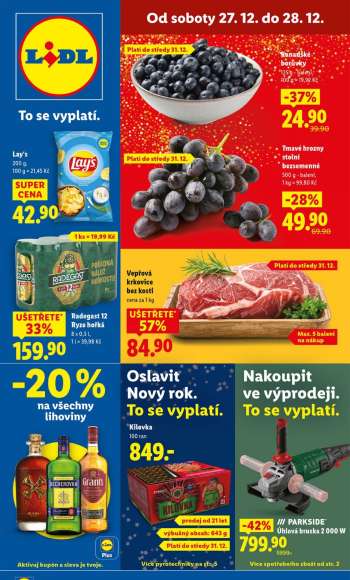 Leták Lidl - 27.12.2025 - 28.12.2025.