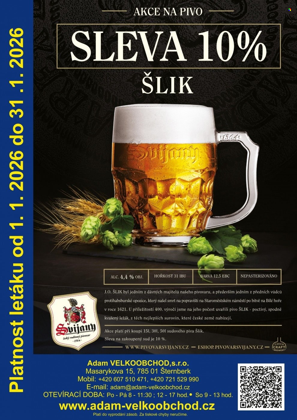 Leták Adam velkoobchod Šternberk - 1.1.2026 - 31.1.2026. Strana 60
