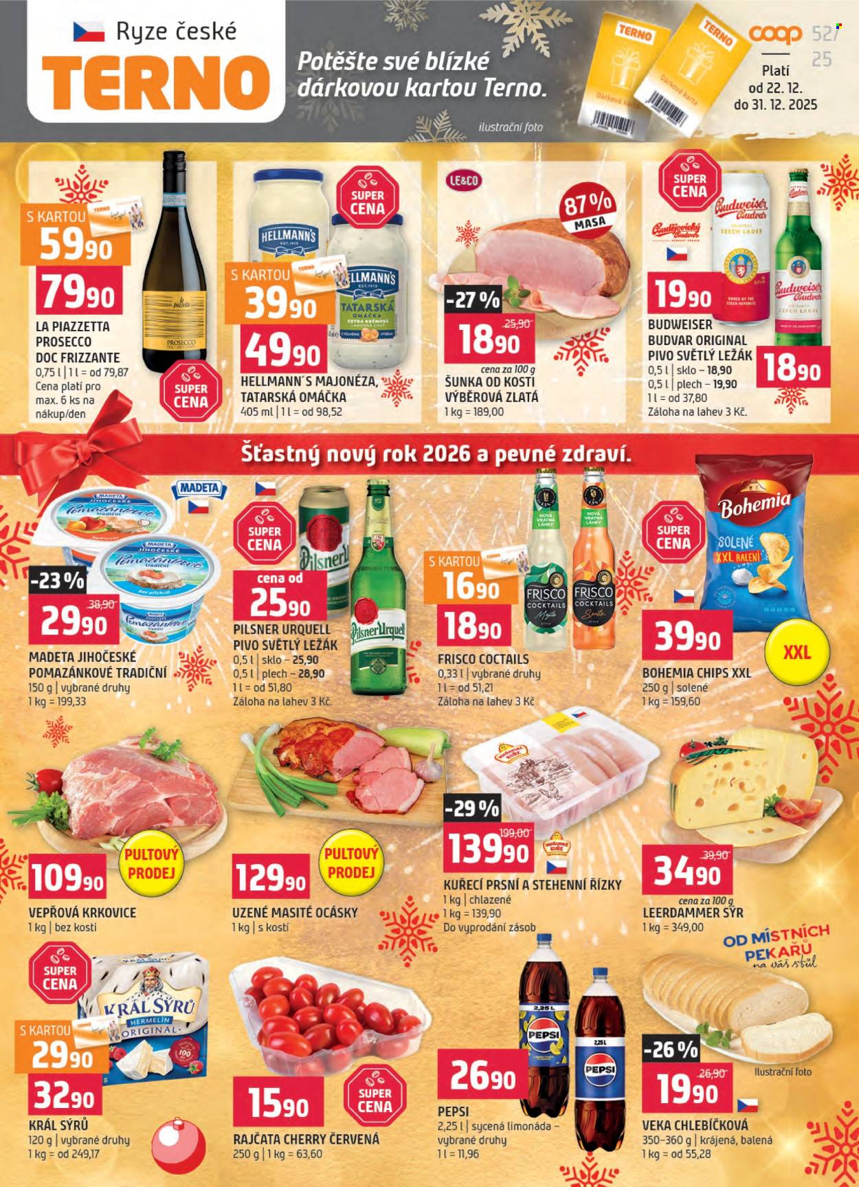 Leták coop TERNO - 22.12.2025 - 31.12.2025. Strana 1