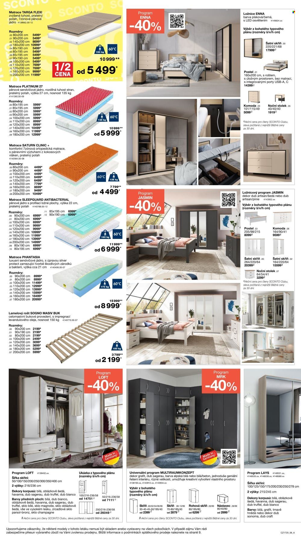 Leták SCONTO NÁBYTEK - 22.12.2025 - 20.1.2026. Strana 6