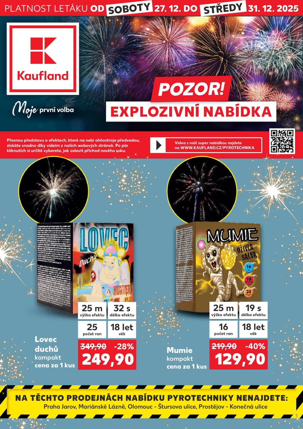 Leták Kaufland - 27.12.2025 - 31.12.2025. Strana 1