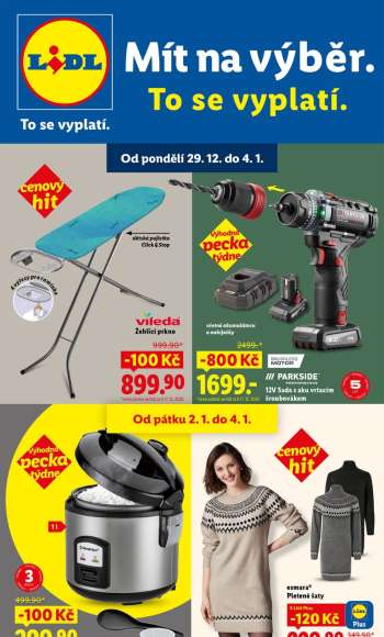 Leták Lidl - 29.12.2025 - 4.1.2026.