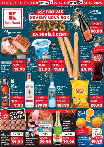 Leták Kaufland - 27.12.2025 - 31.12.2025.