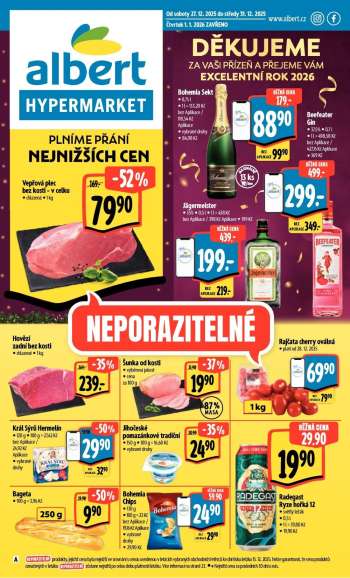 Leták Albert Hypermarket - 27.12.2025 - 31.12.2025.