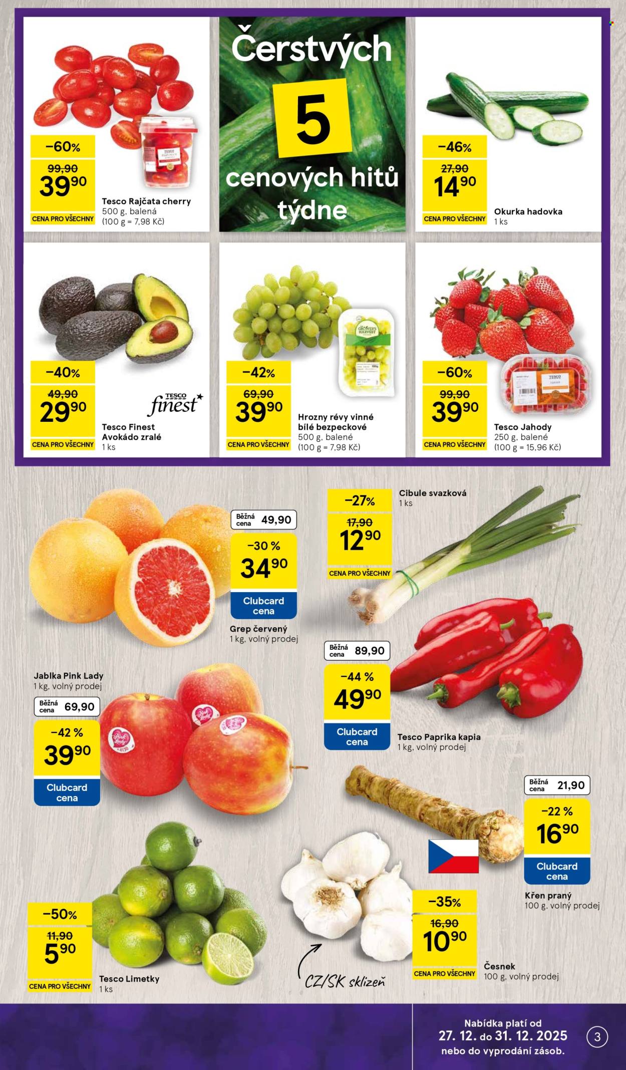 Leták TESCO - 27.12.2025 - 31.12.2025. Strana 3