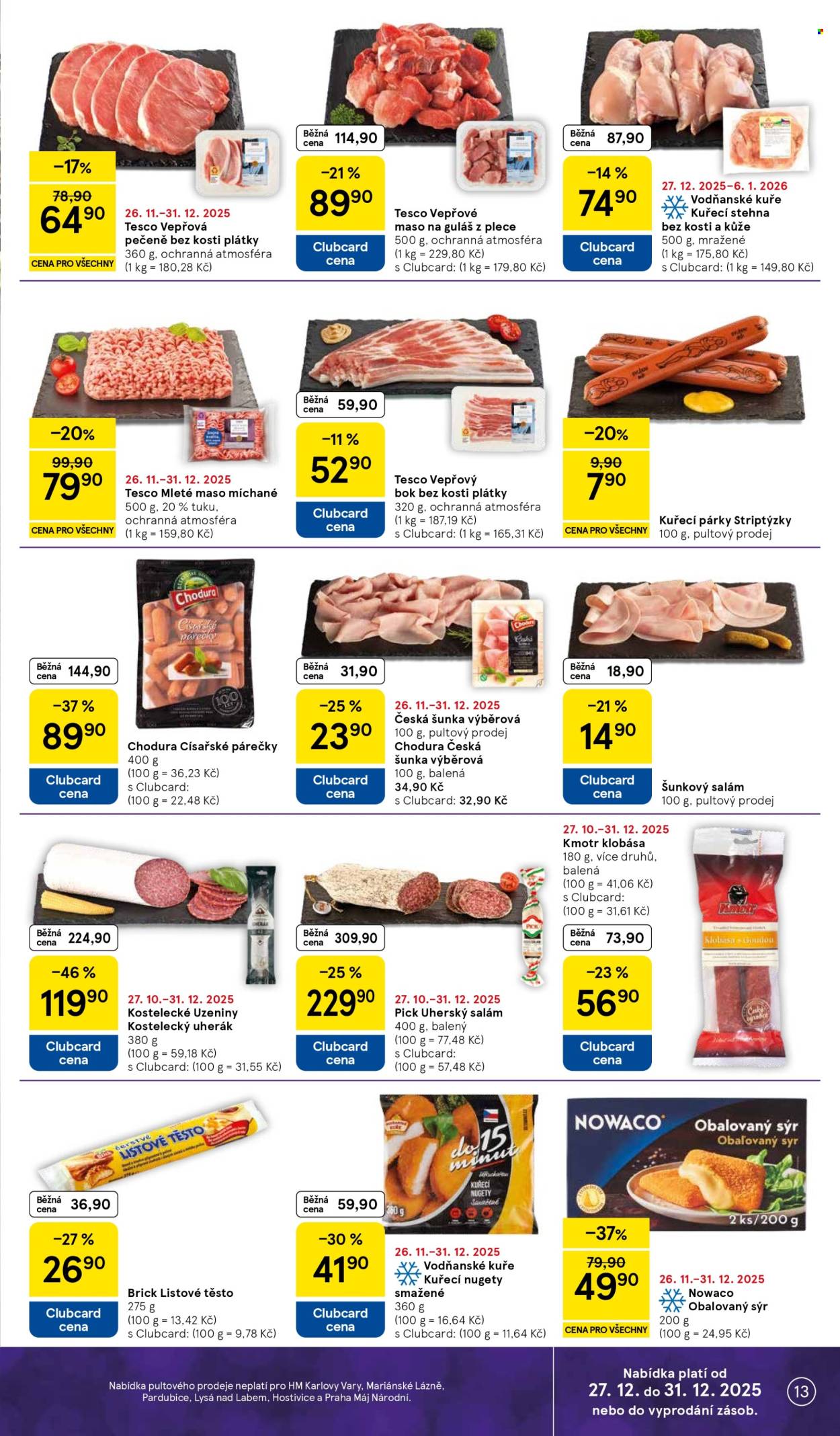 Leták TESCO - 27.12.2025 - 31.12.2025. Strana 13