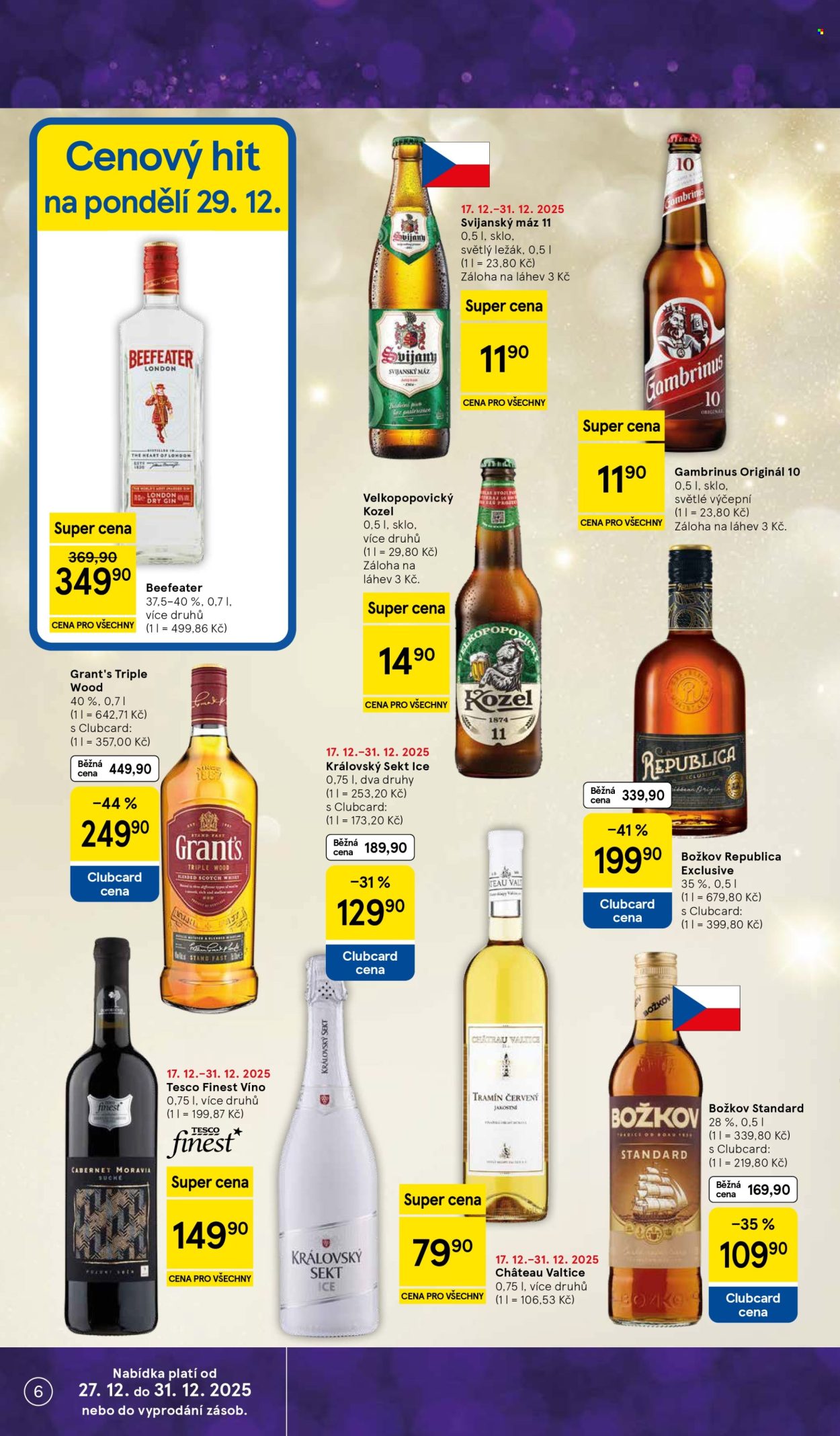 Leták TESCO supermarket - 27.12.2025 - 31.12.2025. Strana 6