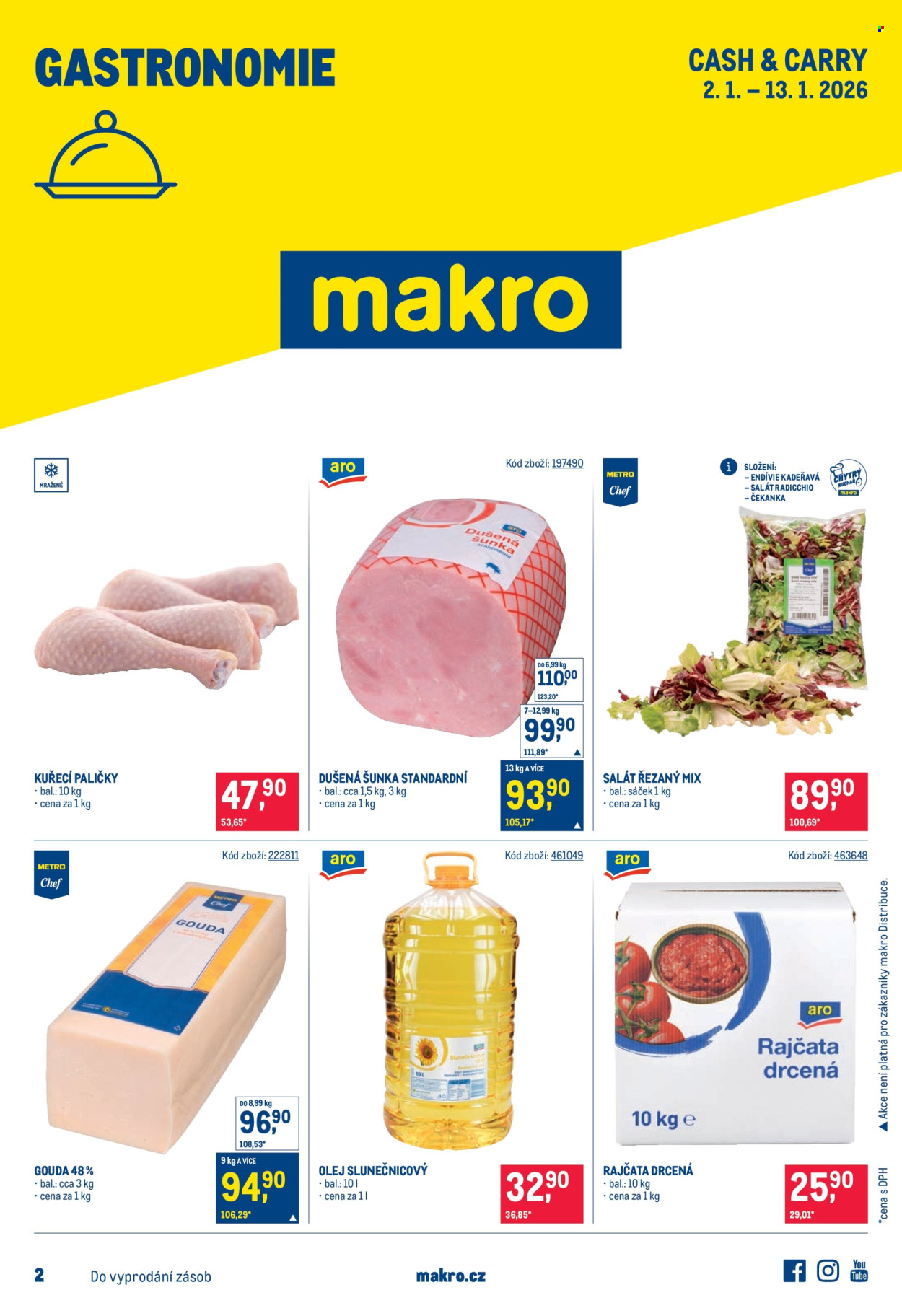 Leták MAKRO - 2.1.2026 - 13.1.2026. Strana 1