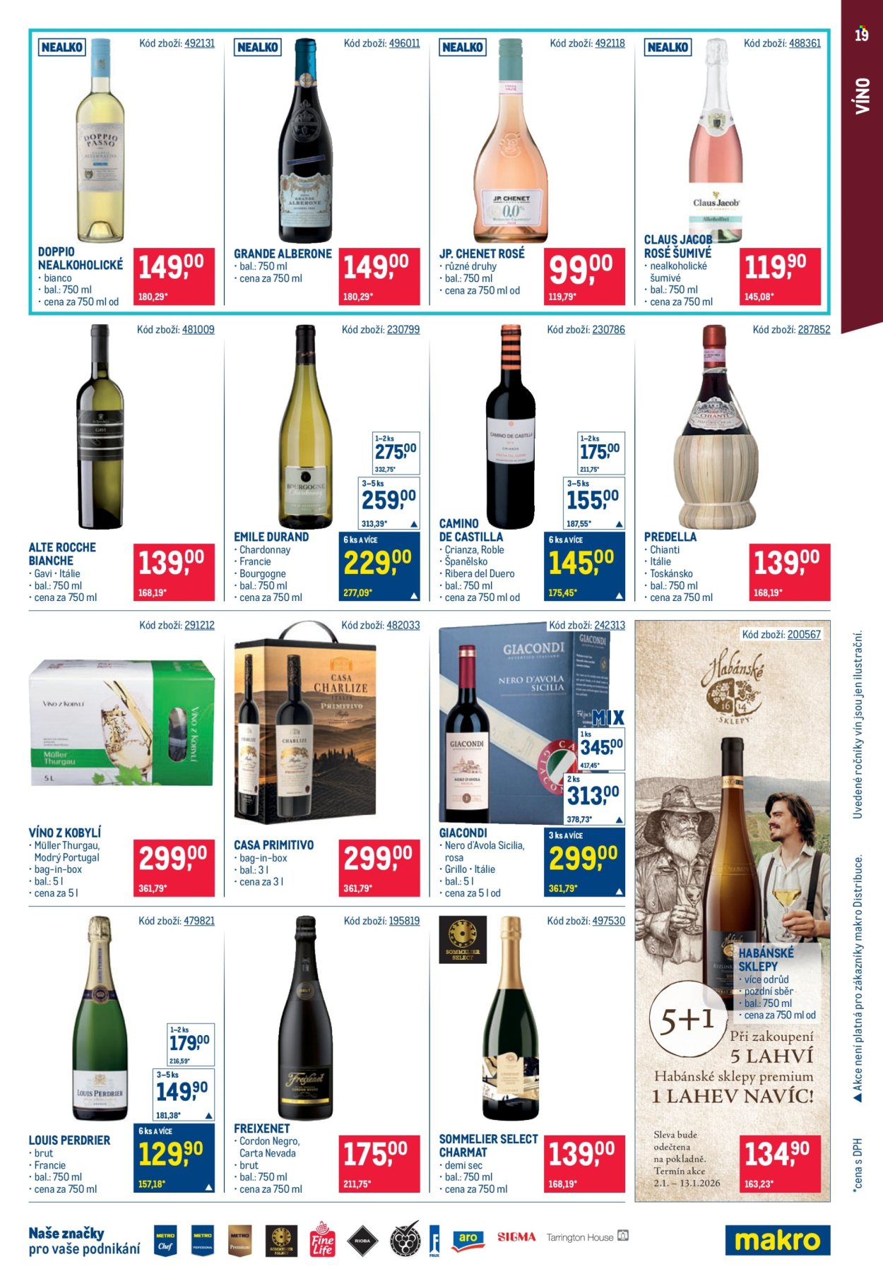 Leták MAKRO - 2.1.2026 - 13.1.2026. Strana 19