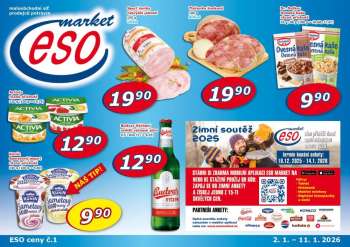 Leták ESO MARKET - 2.1.2026 - 11.1.2026.