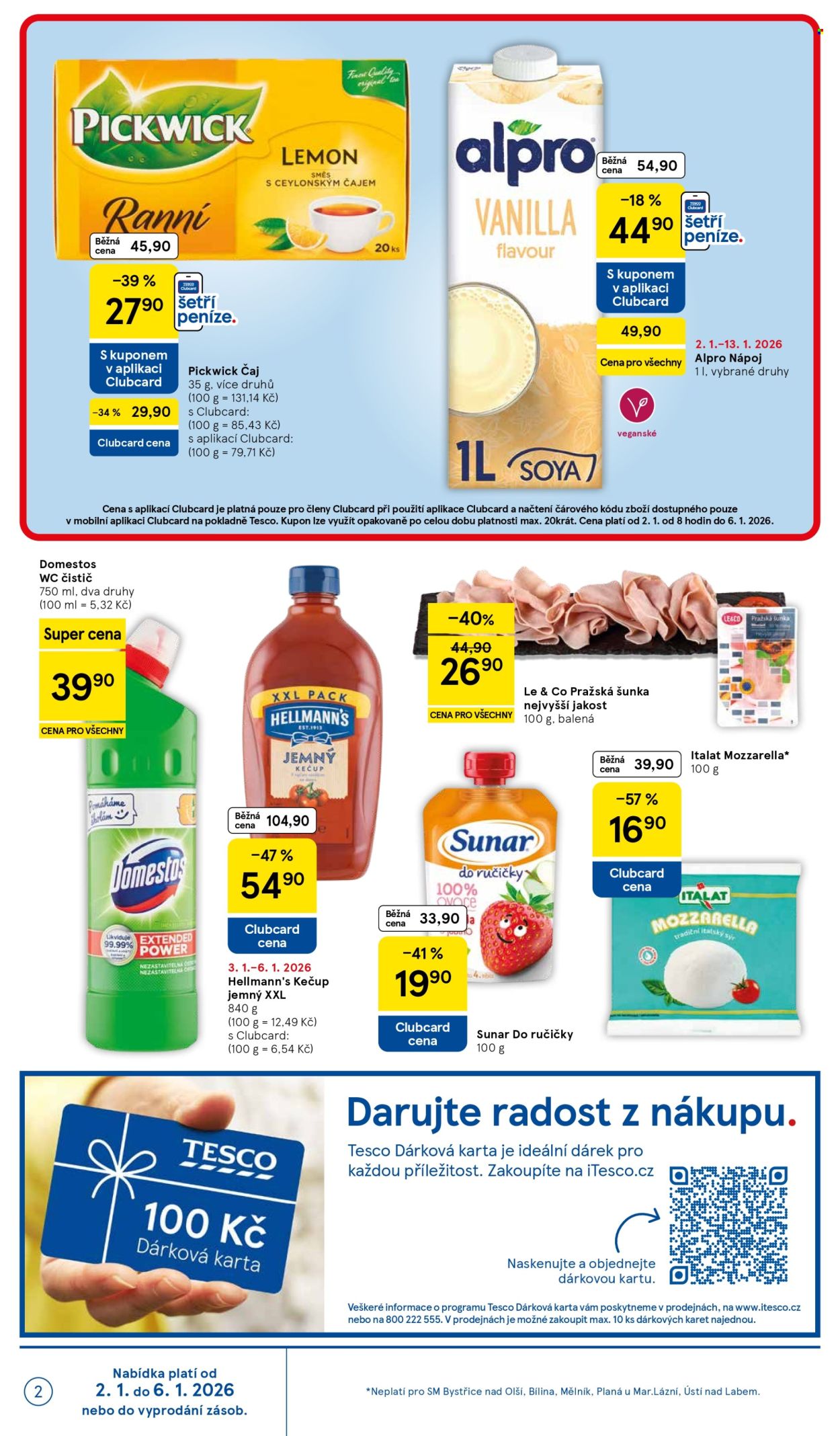 Leták TESCO supermarket - 2.1.2026 - 6.1.2026. Strana 2