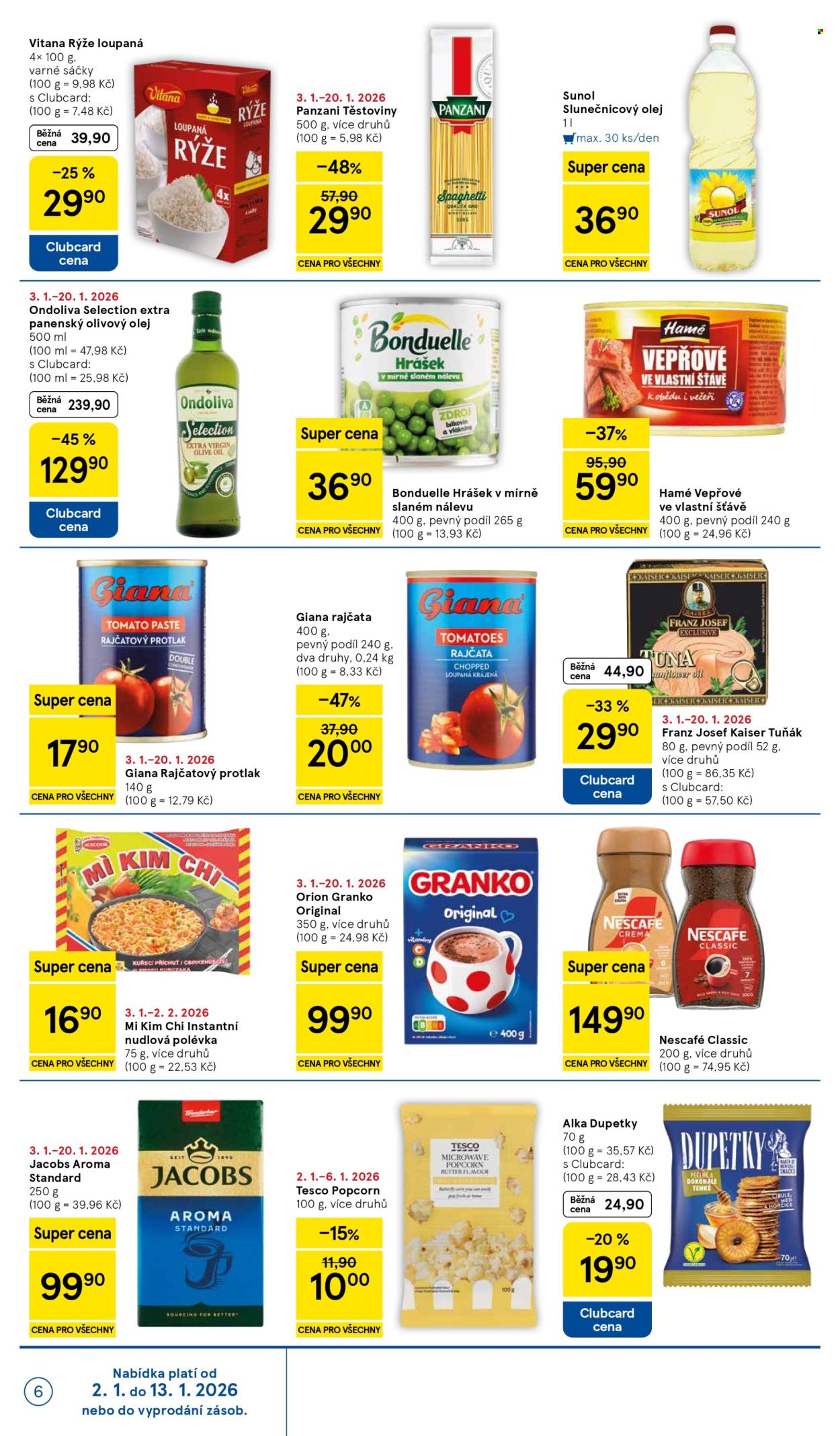 Leták TESCO supermarket - 2.1.2026 - 6.1.2026. Strana 6