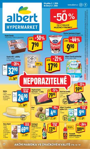 Leták Albert Hypermarket - 2.1.2026 - 6.1.2026.
