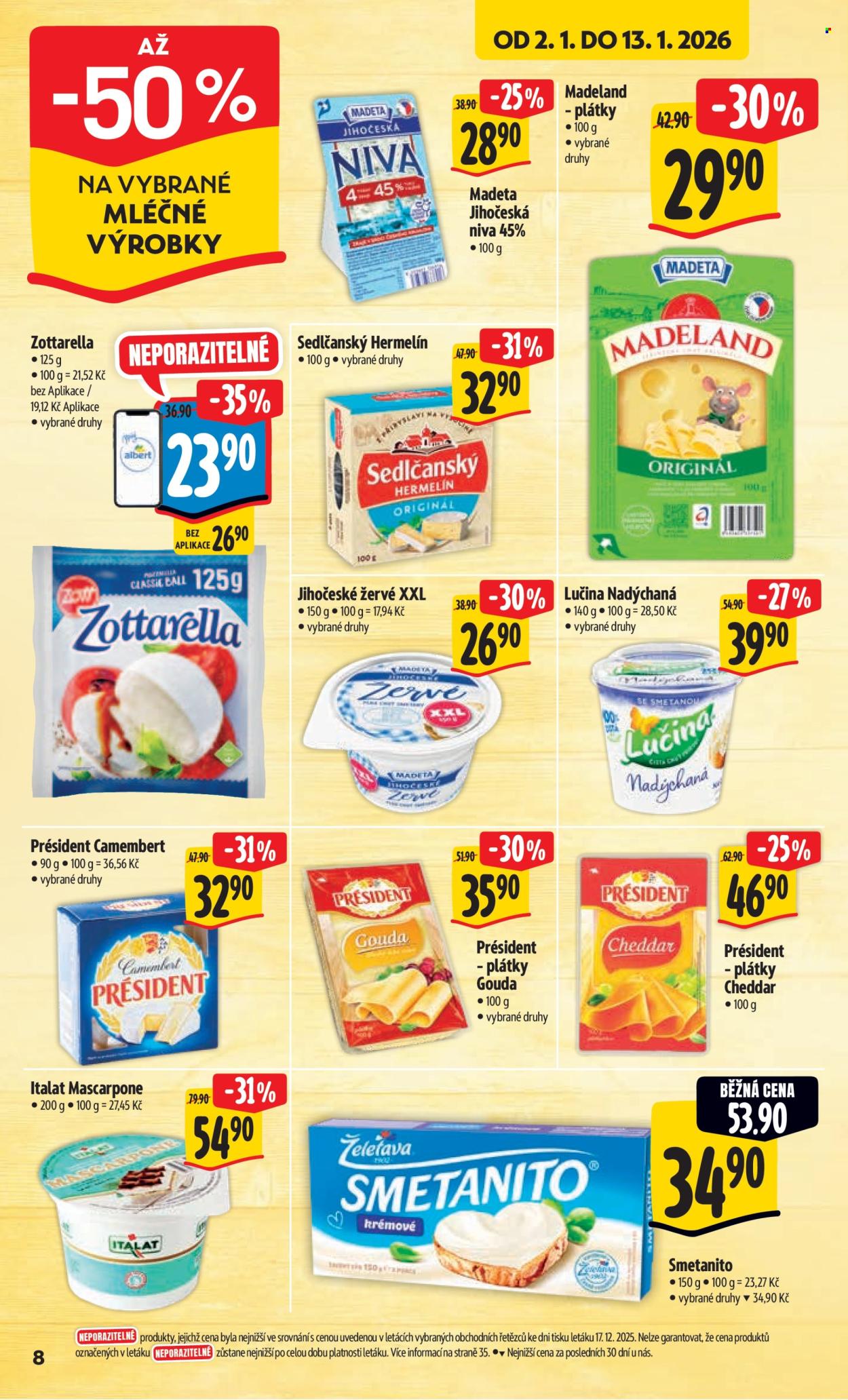 Leták Albert Hypermarket - 2.1.2026 - 6.1.2026. Strana 8