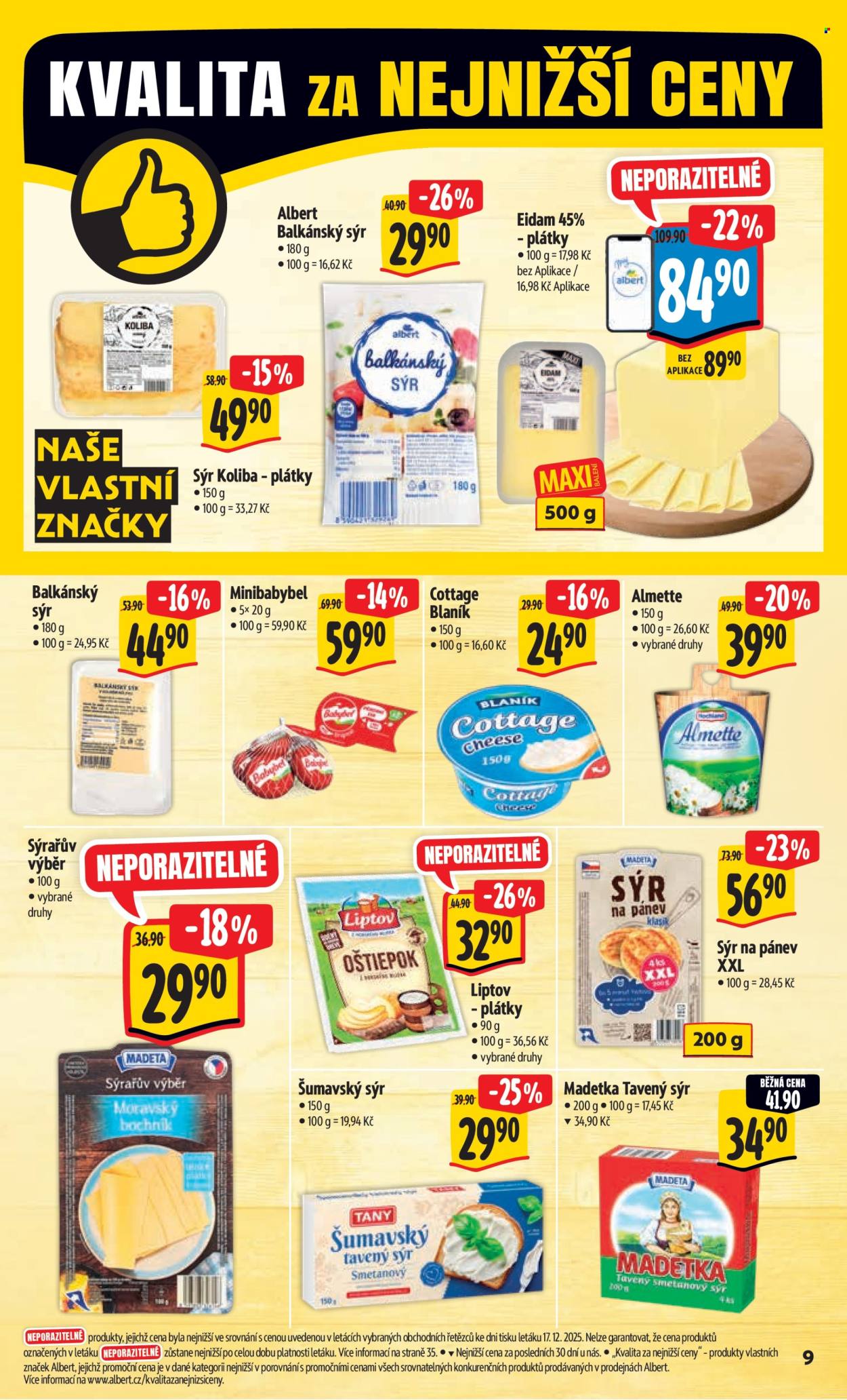 Leták Albert Hypermarket - 2.1.2026 - 6.1.2026. Strana 9