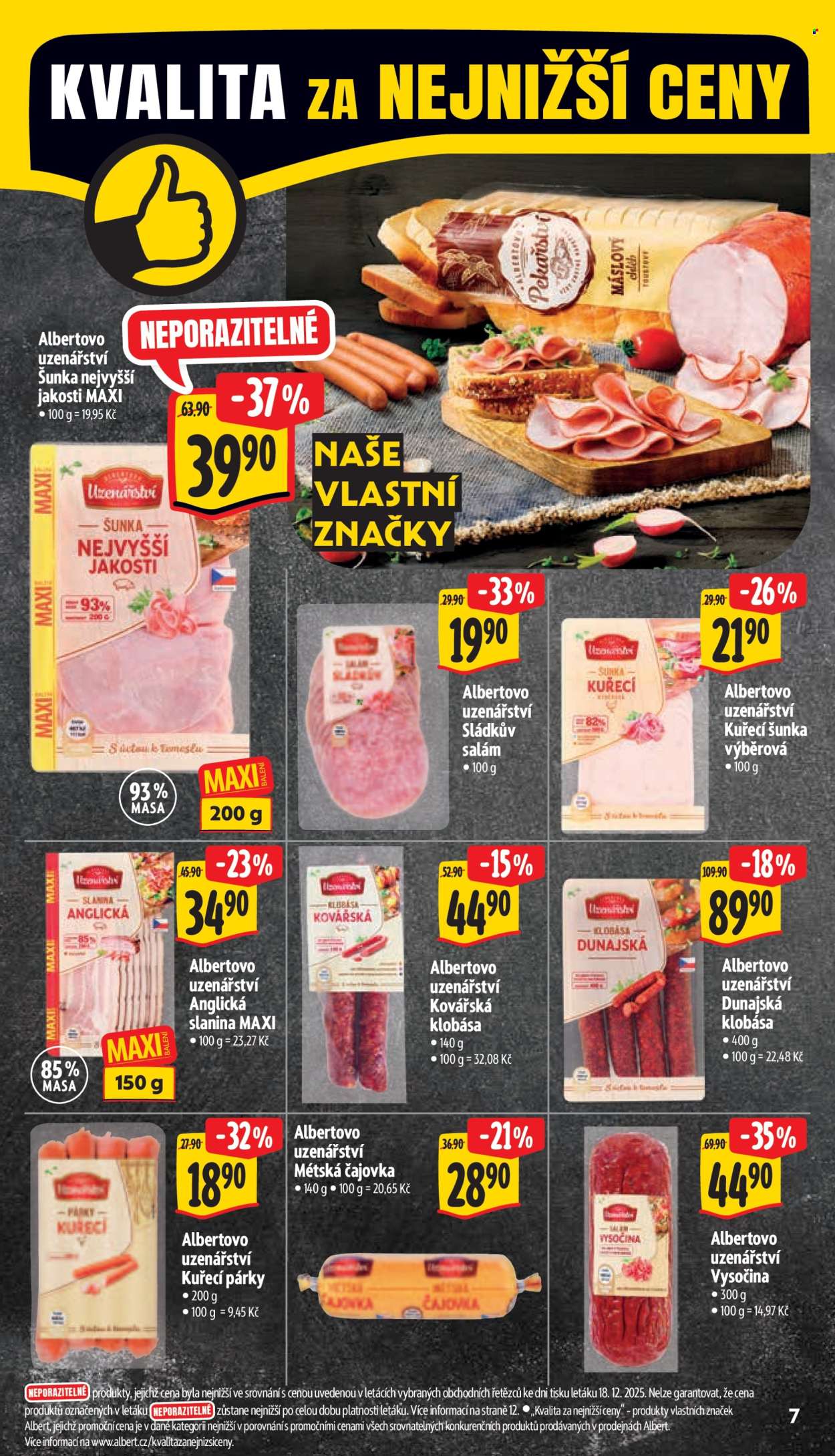 Leták Albert Supermarket - 2.1.2026 - 6.1.2026. Strana 12