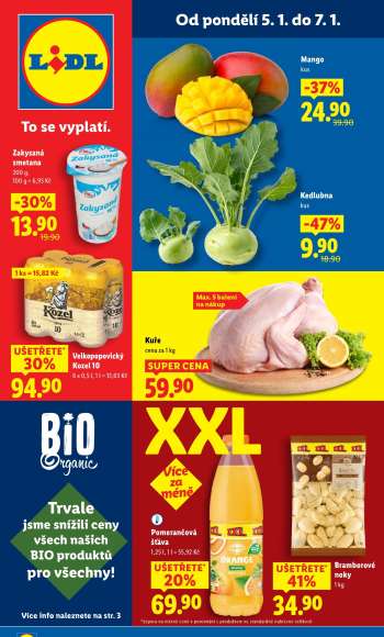Leták Lidl - 5.1.2026 - 7.1.2026.