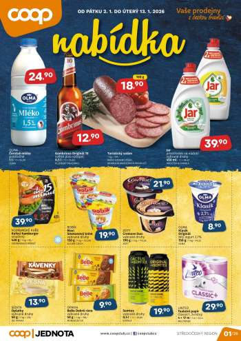 Leták coop JEDNOTA - 2.1.2026 - 13.1.2026.