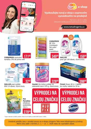 Leták Teta drogerie - 2.1.2026 - 13.1.2026.