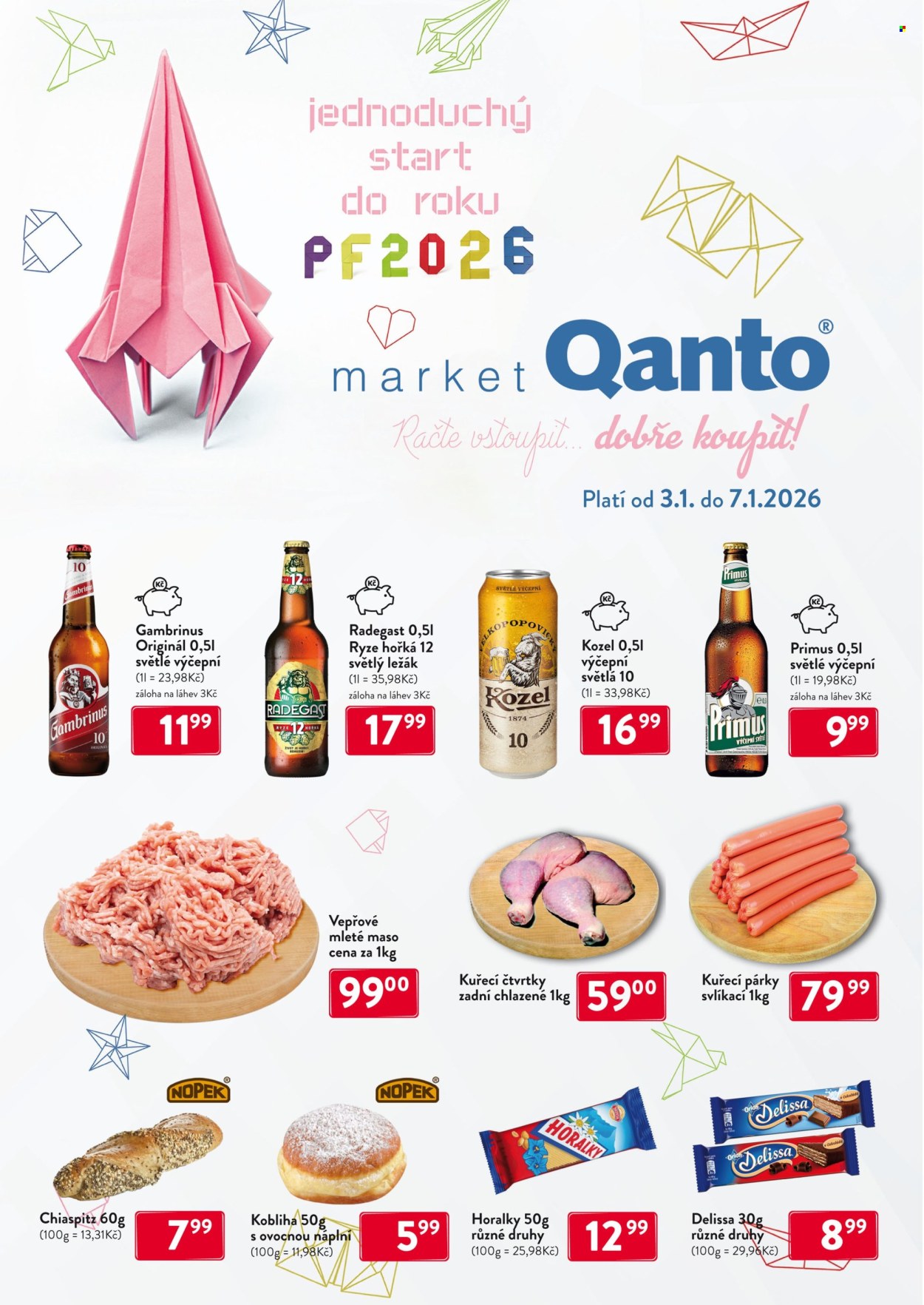 Leták Qanto market - 3.1.2026 - 7.1.2026. Strana 1