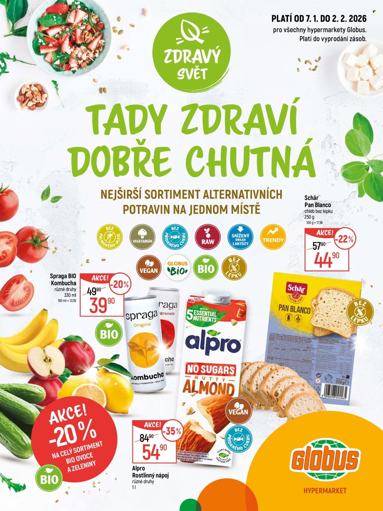 Leták Globus - 7.1.2026 - 2.2.2026. Strana 1