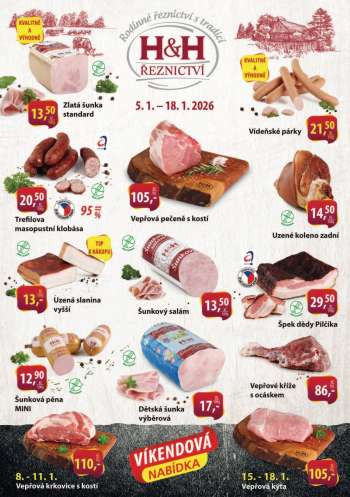 Leták Řeznictví H&H - 5.1.2026 - 18.1.2026.