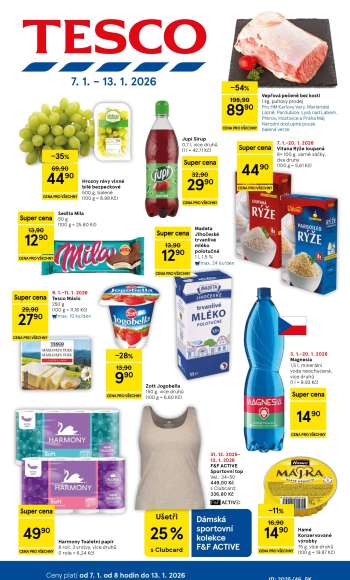 Leták TESCO - 7.1.2026 - 13.1.2026.