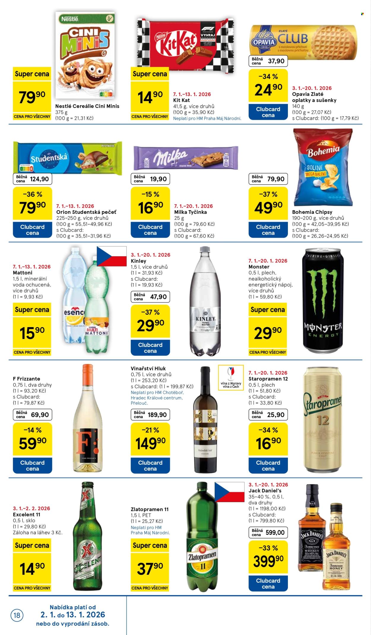 Leták TESCO - 7.1.2026 - 13.1.2026. Strana 18