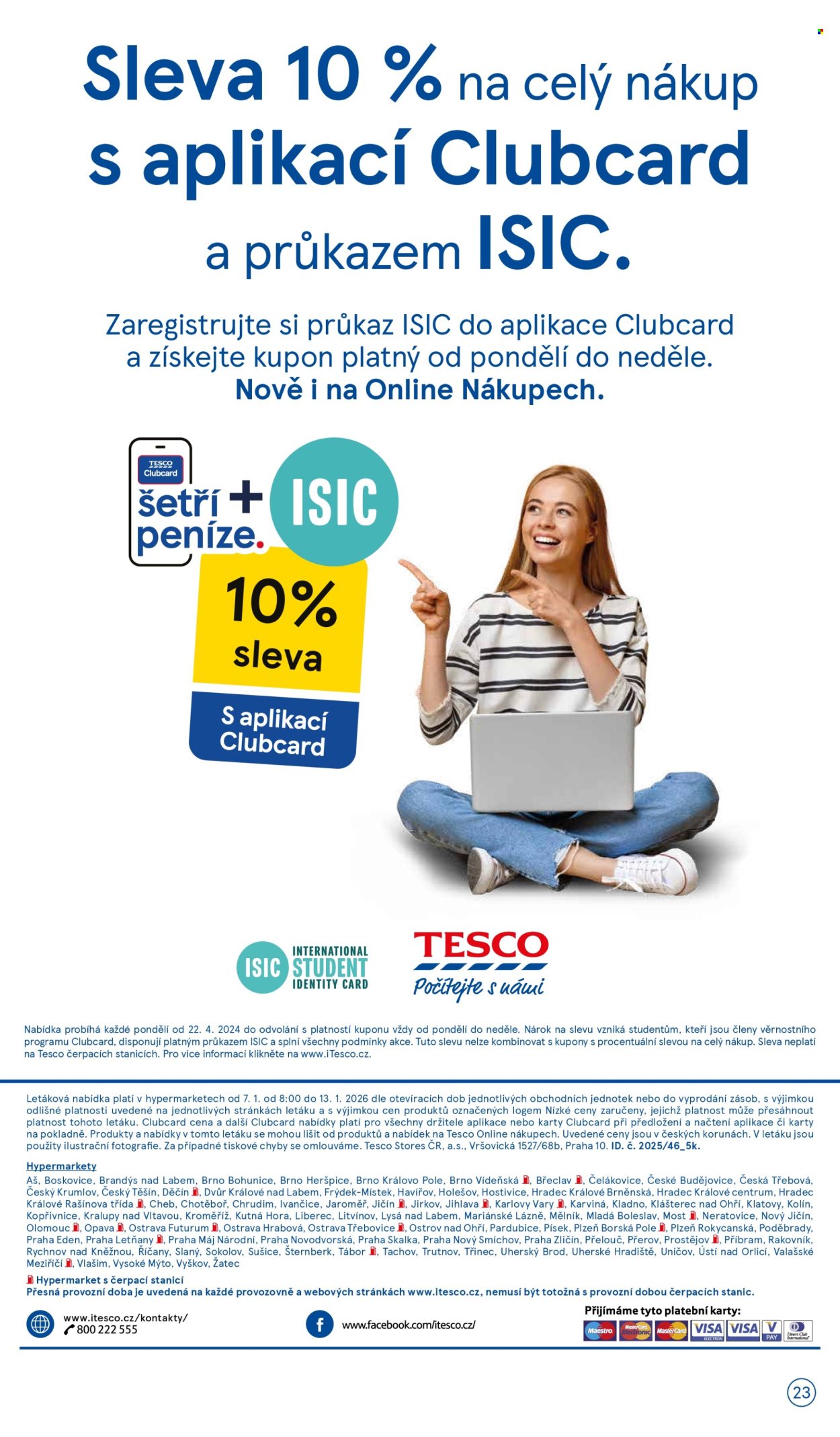 Leták TESCO - 7.1.2026 - 13.1.2026. Strana 23