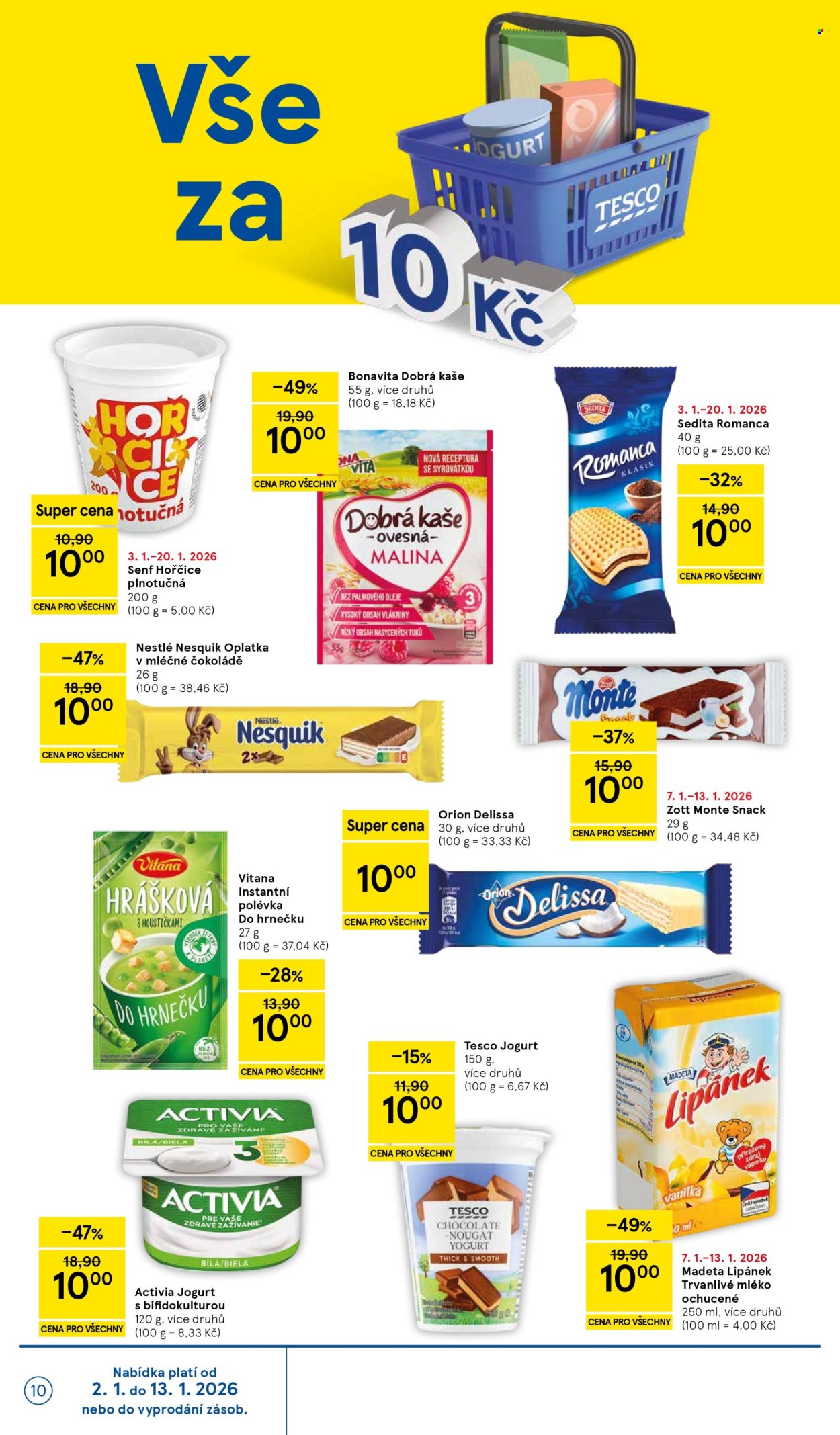Leták TESCO supermarket - 7.1.2026 - 13.1.2026. Strana 10