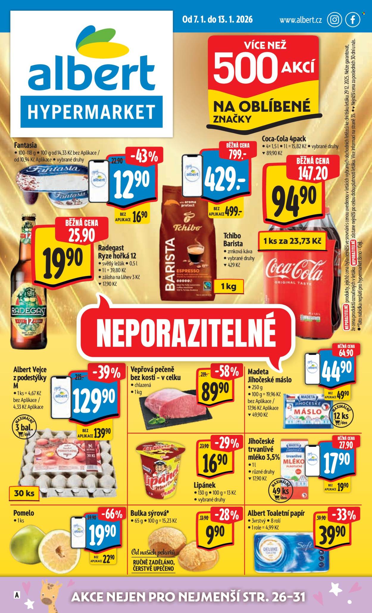 Leták Albert Hypermarket - 7.1.2026 - 13.1.2026. Strana 1