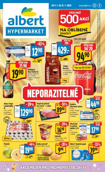 Leták Albert Hypermarket - 7.1.2026 - 13.1.2026.