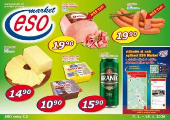 Leták ESO MARKET - 7.1.2026 - 18.1.2026.