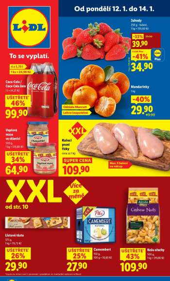 Leták Lidl - 12.1.2026 - 14.1.2026.