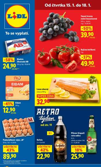 Leták Lidl - 15.1.2026 - 18.1.2026.