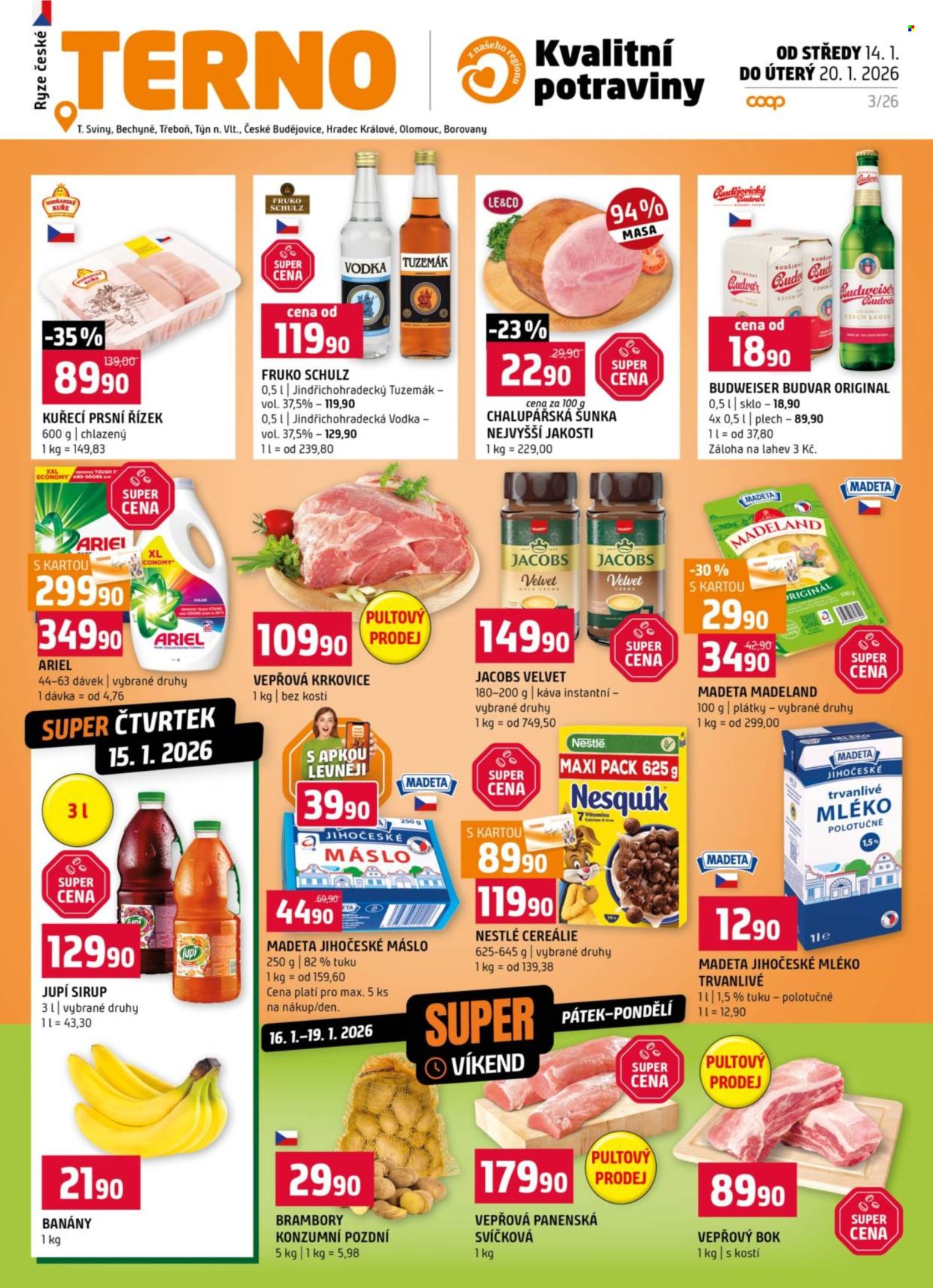 Leták coop TERNO - 14.1.2026 - 20.1.2026. Strana 1