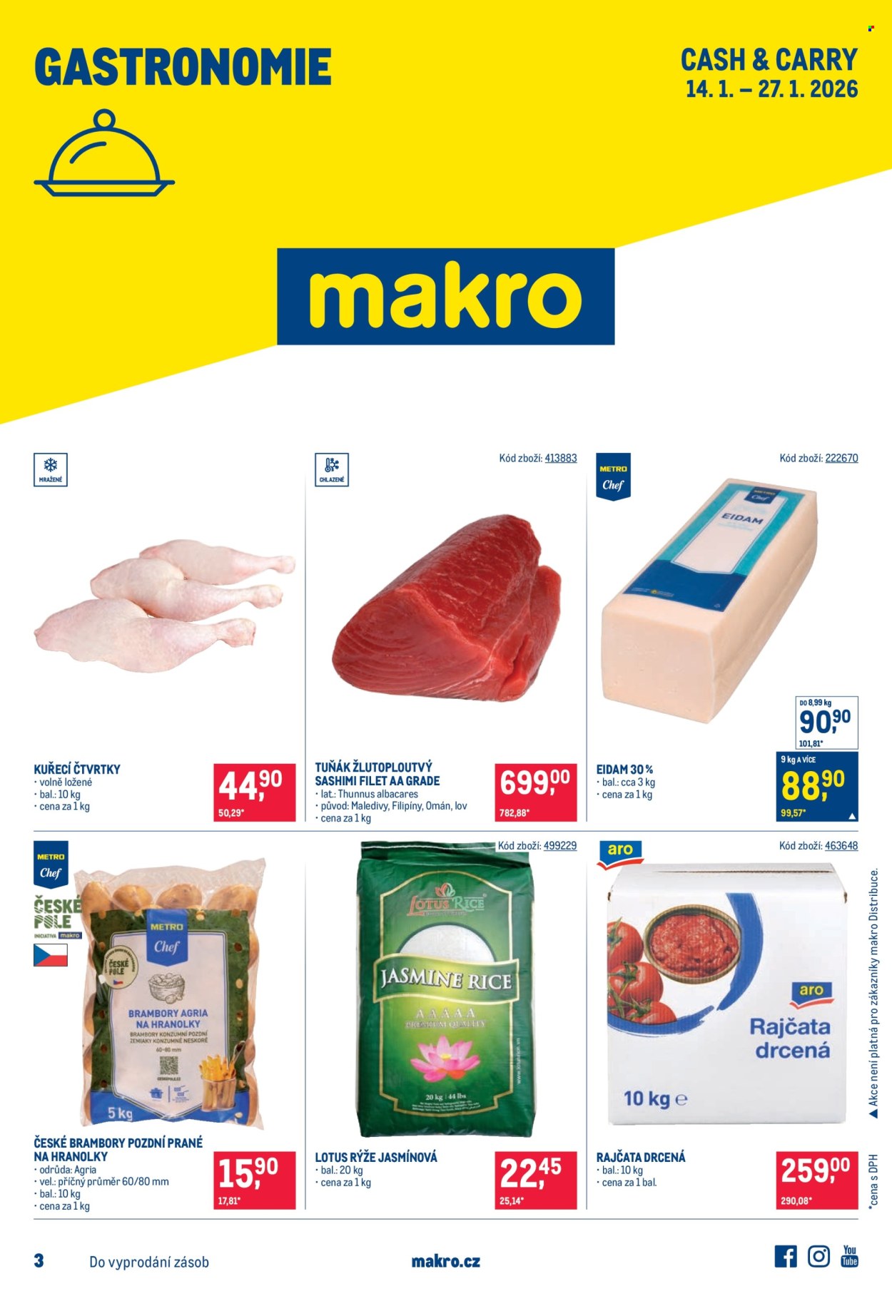 Leták MAKRO - 14.1.2026 - 27.1.2026. Strana 1
