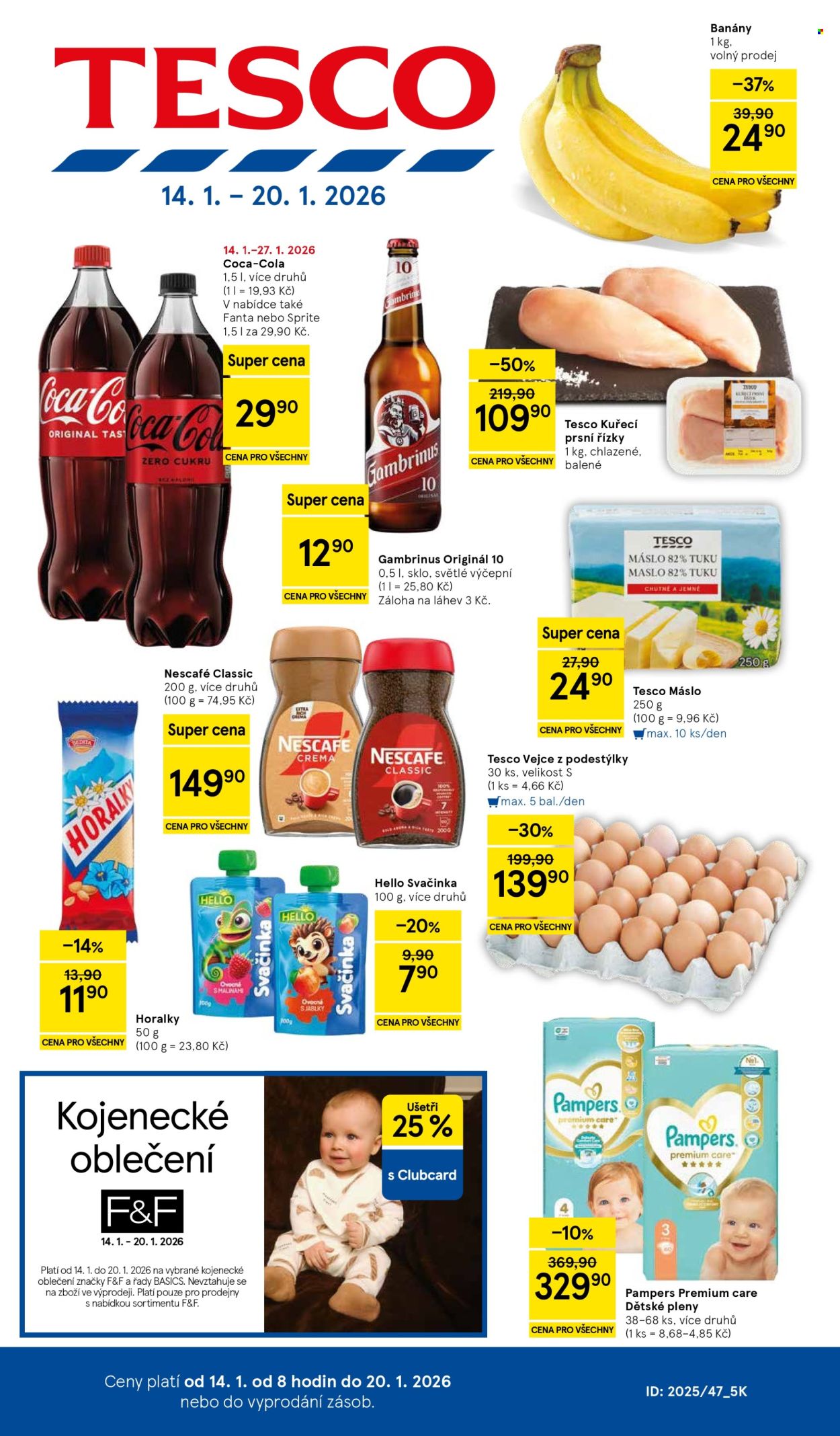 Leták TESCO - 14.1.2026 - 20.1.2026. Strana 1