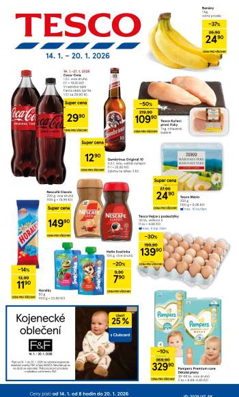 Leták TESCO - 14.1.2026 - 20.1.2026.
